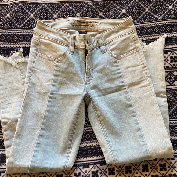 American Eagle Color Split Jeans - Picture 2 of 3